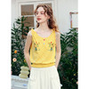 两三事 童谣乐园 2025夏季新款小清新木耳边下摆刺绣吊带针织衫女 商品缩略图1