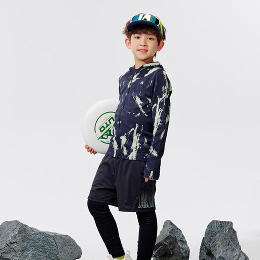 UTO儿童炫彩运动连帽外套 商品图1