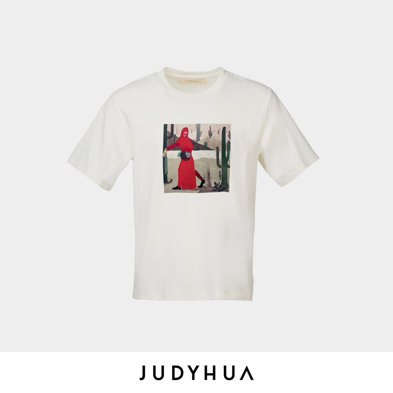 JUDYHUA 汪一联名小红帽系列短袖T恤