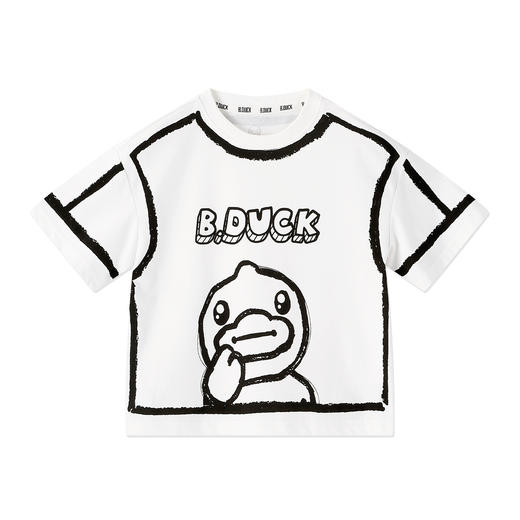 【冰感】B.Duck小黄鸭童装夏季男童短袖T恤105-150 BF2501055 商品图3