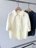 25新款，哈家原单衬衫，韩国🇰🇷客供面料，薄棉的，重工刺绣面料，夏天穿超舒服，里面还贴心的加了雪纺内衬，一点也不透哦，超级好穿，无论是通勤还是日常穿都好看，领口带LOGO的扣子，质感满满，必入款！ 商品缩略图1