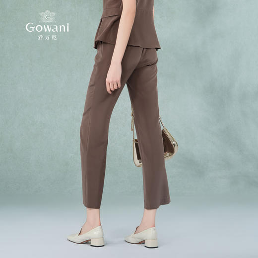 乔万尼桑蚕丝休闲裤女夏新款薄款微喇显瘦EM2F806 商品图4