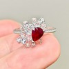 0.7ct刻面红宝石戒指 商品缩略图2