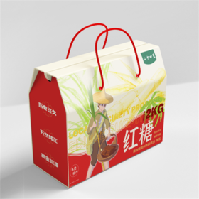 广东湛江遂溪县稳田香红糖2kg/盒