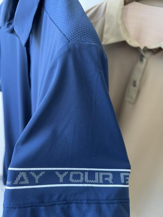 福利款，韩国🇰🇷高er夫PING速干T恤，纯元臻品，客供面料，四面弹力，质感丝滑垂顺，背后采用网眼面料，更透气，polo衬衫翻领设计，更显优雅气质，左袖口字母点缀，领口扣子带有logo 商品图4