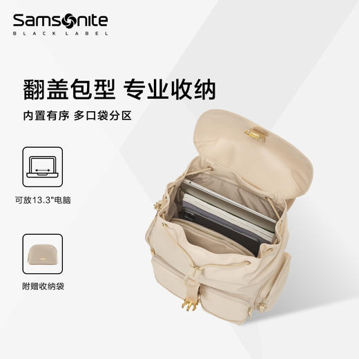 新秀丽KHALEESI系列女士翻盖时尚双肩包NU8*008 商品图2