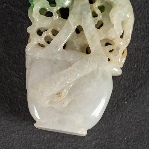 清 翡翠灵猴献寿花篮挂饰 商品图2