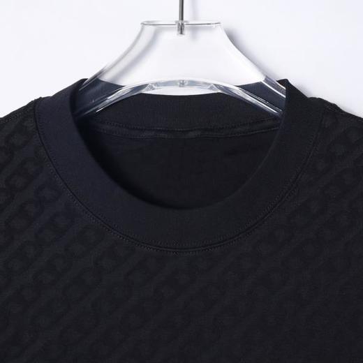 T3186夏季高级感新款韩版立体磨毛字母圆领短袖T恤简约百搭显瘦上衣 商品图2