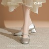 ZHR则则法式优雅闪钻链条玛丽珍鞋女鞋2025新款时髦柔软粗跟单鞋 商品缩略图9