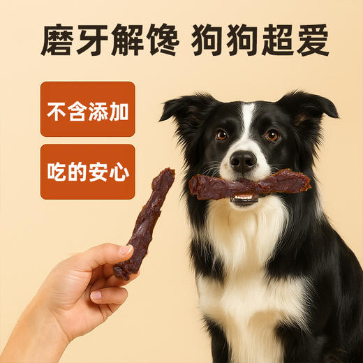 冒险与它烘干肉 磨牙零食110g 鸡肉切丝 鸡肉绕奶棒 狗狗洁齿补钙 美团热销 商品图3