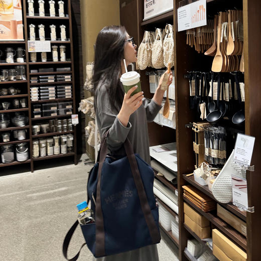 ROMI STUDIO“格雷高知”亚麻棉混纺肌理感卷边松紧腰半裙24SSQ1062 商品图2