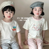 【59元2件】面包兔儿童柔感新疆冰瓷棉短袖  甜美卡通印花纯棉短袖T恤 商品缩略图2