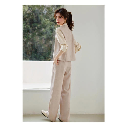 裁缝学苑AQ457改良新中式马甲阔腿裤套装纸样女装新款通勤两件套样板图纸 商品图6