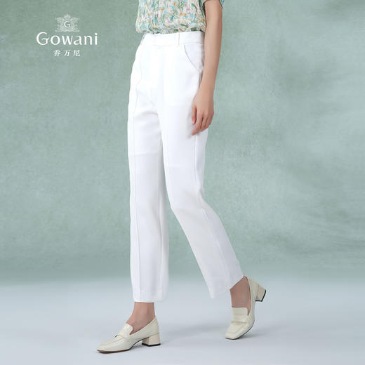 乔万尼裤子女新款爆款夏季薄款白色西装裤EM2F705 商品图1