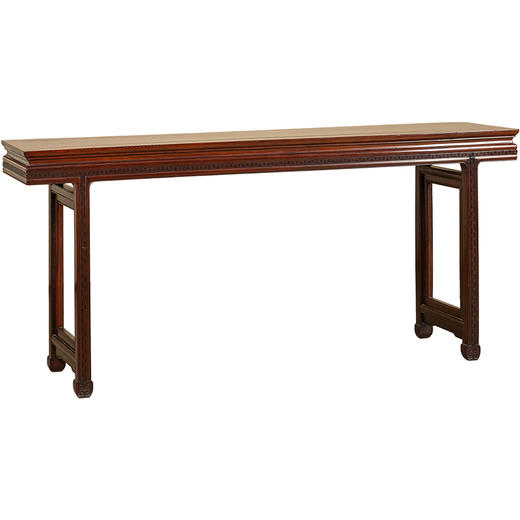 二十世纪 红木束腰插肩榫万字纹条案 商品图5