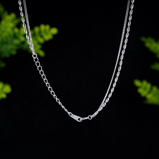 子佩集S925银【素娅】套链【YL-5618】纯银项链2503 商品图2