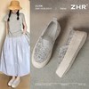 ZHR则则透气网纱渔夫鞋2025新款一脚蹬厚底气质百搭懒人鞋单鞋女 商品缩略图1