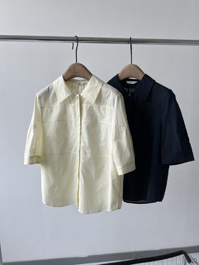 25新款，哈家原单衬衫，韩国🇰🇷客供面料，薄棉的，重工刺绣面料，夏天穿超舒服，里面还贴心的加了雪纺内衬，一点也不透哦，超级好穿，无论是通勤还是日常穿都好看，领口带LOGO的扣子，质感满满，必入款！