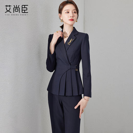 高级感西装套装女短袖小个子时尚商务职业装正装西服外套通勤职场 商品图2