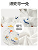 【呼~透气不闷汗，A/B双面散热】夏季新款婴儿短袖包屁衣 薄款爬服三角哈衣 夏装睡衣服 宝宝连体衣-QQ 商品缩略图3