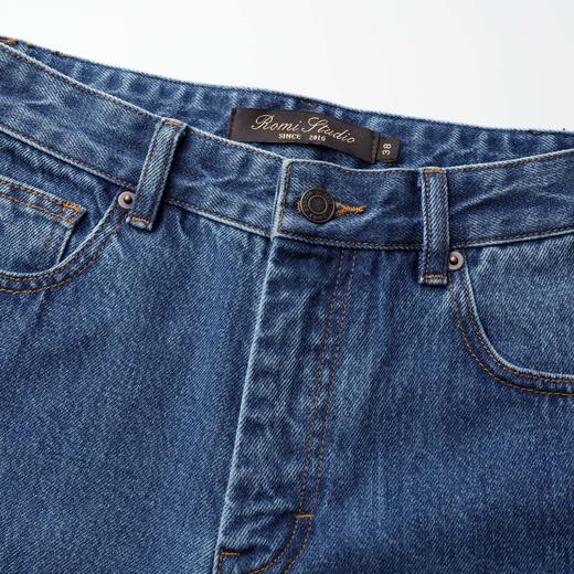 ROMI STUDIO “棕标甄选” 竹节长绒棉混纺肤感直筒牛仔裤 24SSN884 商品图6
