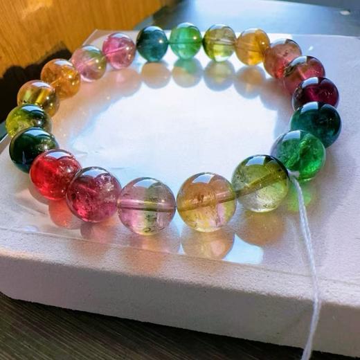 9mm-10mm单圈彩虹碧玺手串 商品图0
