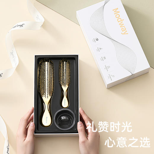 Modway头发按摩梳子 干湿两用 梳洗头皮女家用梳头顺发梳舒适不伤发 商品图8