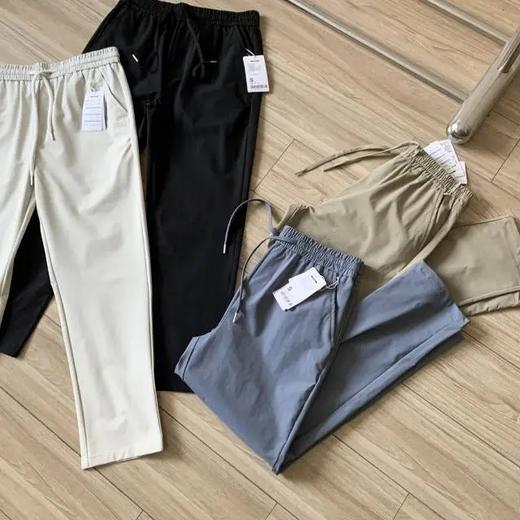 【zm1】男子防泼水弹性速干休闲直筒梭织轻薄长裤！！ 商品图0