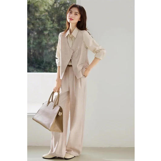 裁缝学苑AQ457改良新中式马甲阔腿裤套装纸样女装新款通勤两件套样板图纸 商品图4