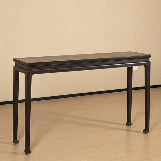 清 紫檀高束腰马蹄腿条桌 商品图1