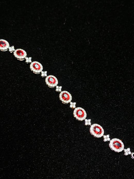 3.36ct刻面红宝石手链 商品图3