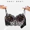 YOOE新款法式复古米白色＋性感神秘黑2件优惠套装文胸 夏季法式纯欲性感超薄蕾丝文胸收副乳防下垂胸罩 商品缩略图5