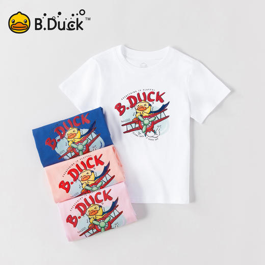 B.Duck小黄鸭童装夏季男女童短T恤110-160 BF2501983 商品图0