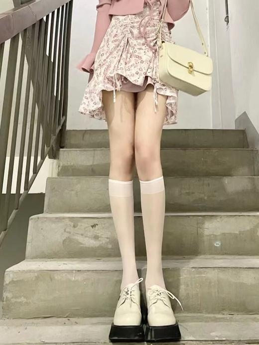 【19.9抢5双❗️薄款jk小腿袜】学院风超百搭，薄如蝉翼，防勾丝，微压显瘦不勒，薄款jk袜半截性感丝袜透明瘦腿包芯丝中筒压力袜QQ 商品图1