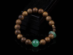 XY0211沉香+非洲翠手串