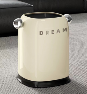 5026小号垃圾桶-奶油色