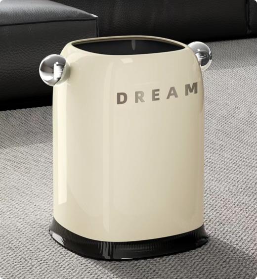 5026小号垃圾桶-奶油色 商品图0