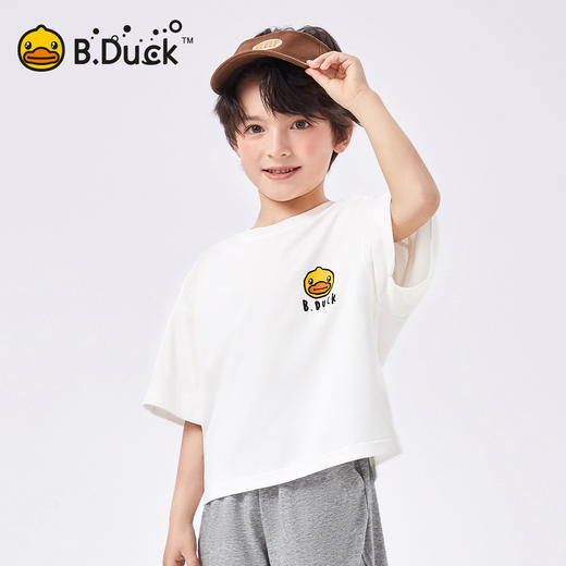 【冰感】B.Duck小黄鸭童装夏季男女童短袖T恤105-150 BF2501050 商品图0