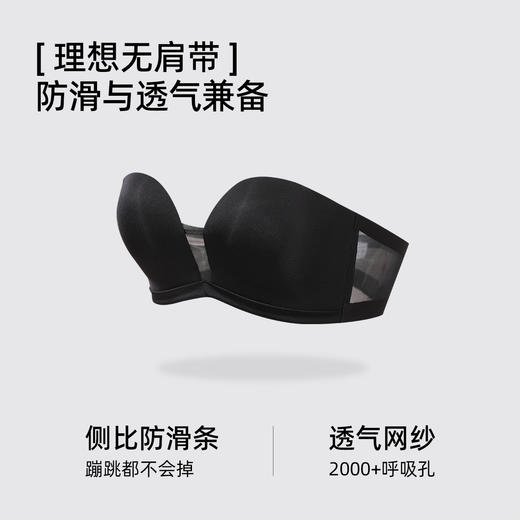 【商场同款】熳洁儿 无肩带内衣小胸聚拢防滑光面文胸可拆卸肩带25201527 商品图2