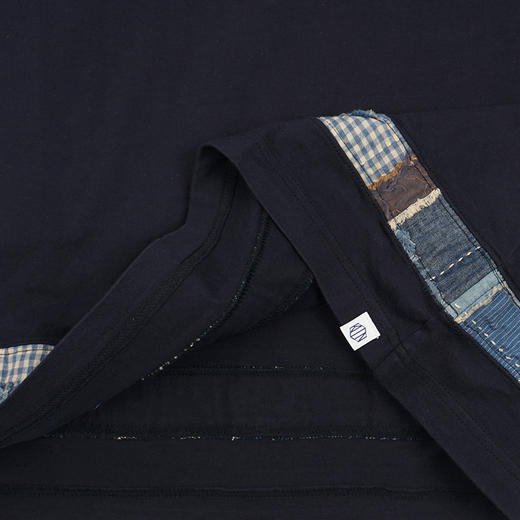 KUON Boro Switched Hem Tee 古布拼接廓形圆领短袖T恤 商品图2