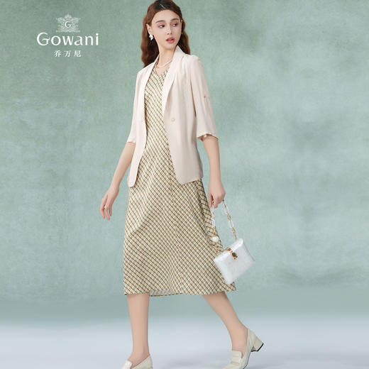 乔万尼真丝连衣裙时尚套装夏新款EM2G808 商品图1