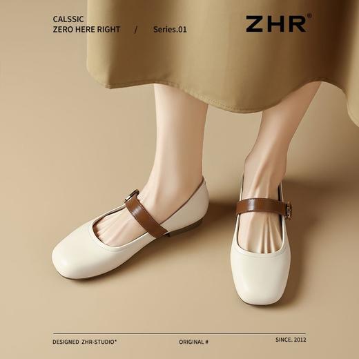 ZHR轻便玛丽珍鞋2025女鞋浅口新款软底法式单鞋百搭一字扣法式 商品图7