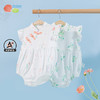 贝贝怡新生婴儿衣服夏季宝宝连体衣哈衣薄款纯棉爬服旗袍领包屁衣232B059 商品缩略图0