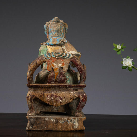 清 木胎彩绘武财神像 商品图4