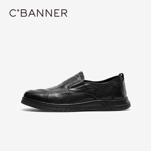 【cf】千百度男鞋英伦风正装皮鞋男士商务休闲黑色大头皮鞋A25195305 商品图2