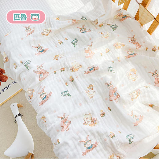 匹鲁呼吸系列全棉纱布单浴巾110*105cm 商品图1