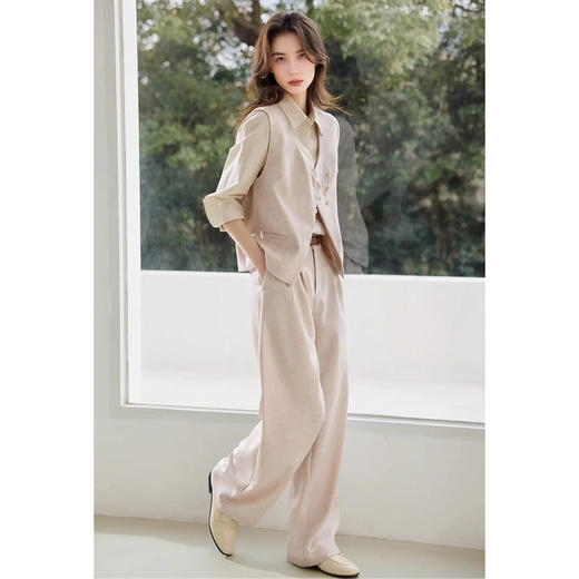 裁缝学苑AQ457改良新中式马甲阔腿裤套装纸样女装新款通勤两件套样板图纸 商品图2