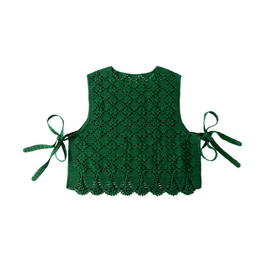 苏苏姐家夏风系带背心手工DIY编织钩针棉麻毛线团自制材料包 商品图4