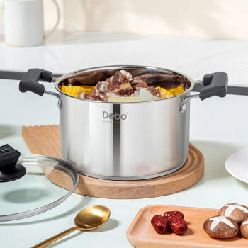 德铂汤锅不锈钢煲汤锅燃气电磁炉通用20cm 商品图7