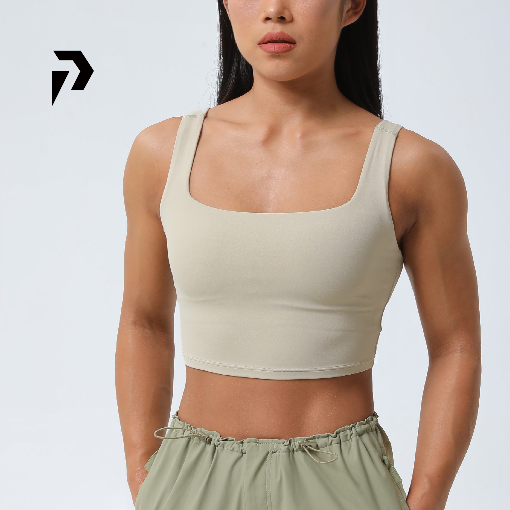 Everyday系列女士休闲运动背心美背背心外穿带胸垫健身上衣